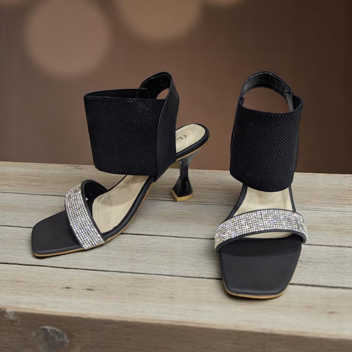 Slide Stuart Weitzman Black Sandals 3 Inch Heels Stylish Heel